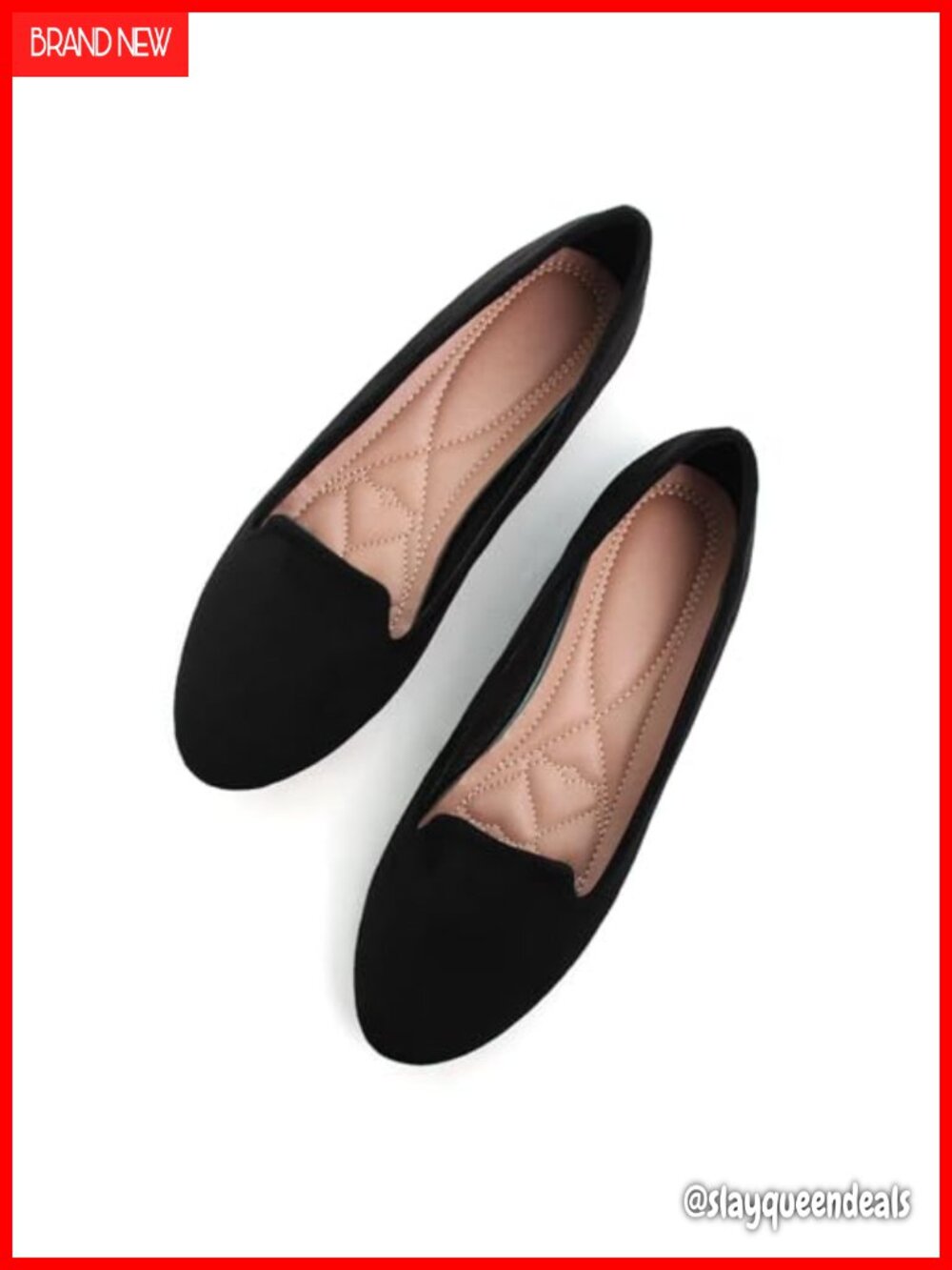 Women Round Toe Ballet Flats Vegan Comfort Ballet Flat Slip-On